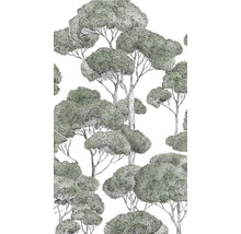 Behang met boomtekening