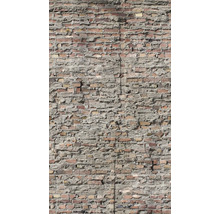 Bakstenen muur met mortel