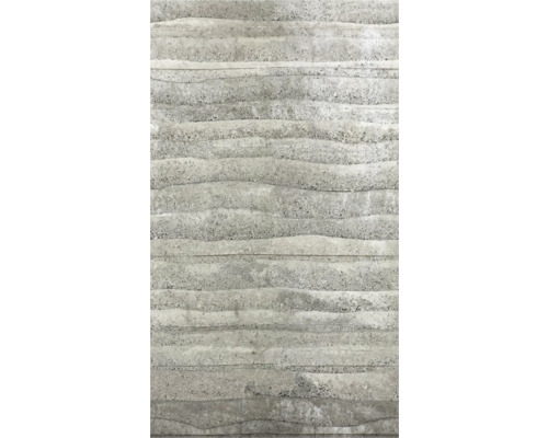 Gestructureerd oppervlak met horizontale, onregelmatige lagen in betonlook.