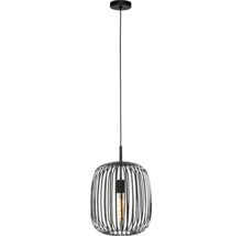 Hanglamp met lampenkap van metalen stijlen