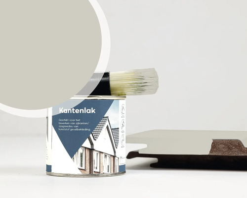 Verfblik randlak met kwast en kunststofpaneel