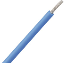 Enkeladerige draad met blauwe mantel