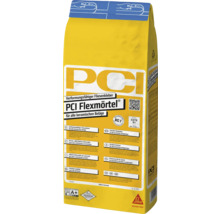 Flexibele tegellijm PCI Flexmortel voor alle keramische oppervlakken in een zak van 5 kilogram