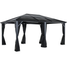 Paviljoen met dak en gordijnen