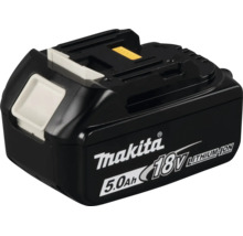 Zwarte Makita accu 18 Volt 5,0 Ampère-uur Lithium-ion