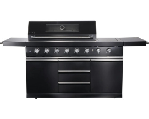 Buschbeck houtskoolbarbecue met zijplanken, deuren en laden