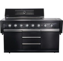 Buschbeck buitenkeuken met bedieningsknoppen, lades en opbergruimte