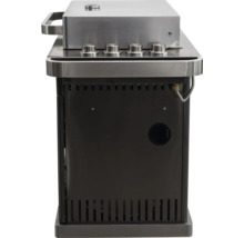 Gasbarbecue met vier branders en onderkast