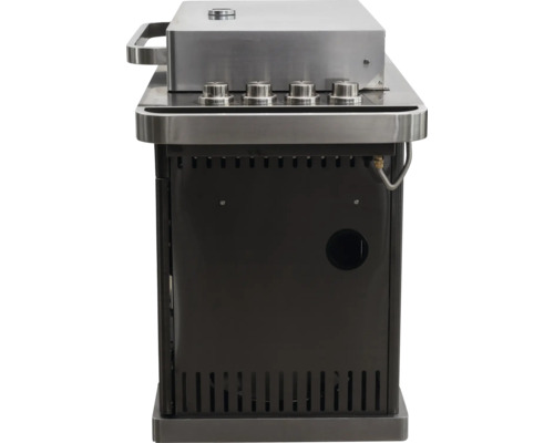 Gasbarbecue met vier branders en onderkast