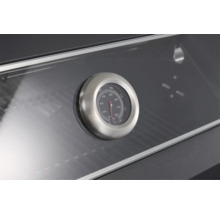 Close-up van een barbecue thermometer voor het meten van de temperatuur.