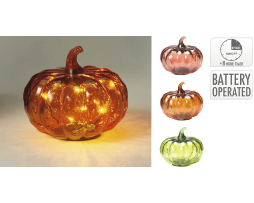 Decoratieve pompoenlamp op batterijen met timer