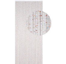 Decoratieve plaat met verticale strepen en gekleurde spikkels