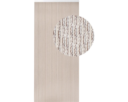 Gordijn van draden met glanseffect