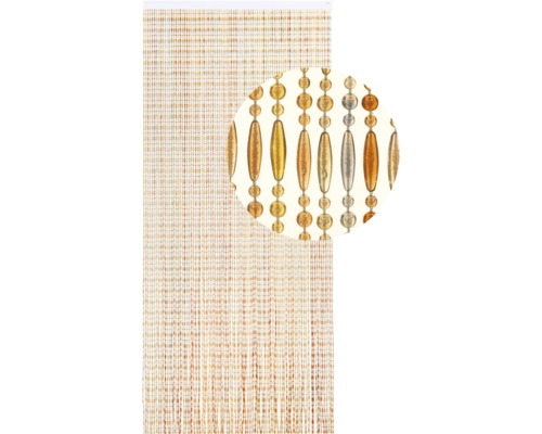 Kralengordijn met gouden en zilveren accenten