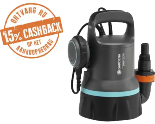 Gardena dompelpomp voor helder water 9000 Clear met cashbackactie