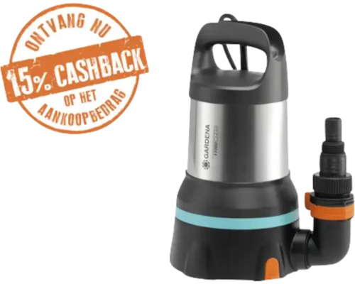 Gardena dompelpomp voor vuil water met cashback-actie
