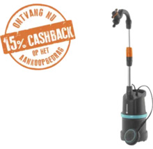 Gardena dompeldrukpomp met 15 procent cashback actie