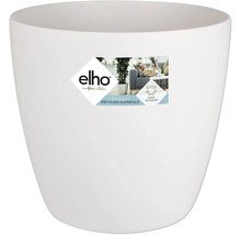 Witte plastic bloempot