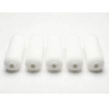 Vijf verfrollers voor het aanbrengen van verf