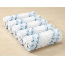 Vijf witte verfrollers met motief