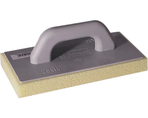 HAROMAC Schuurbord Hydroschuim 280x140 mm Sponsbord met handgreep, grootte 28 x 14 cm