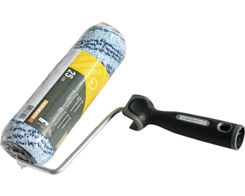 HORNBACH Muurverfroller met beugel Blue voor ruwe wanden 25 cm Verfroller met beugel en handvat