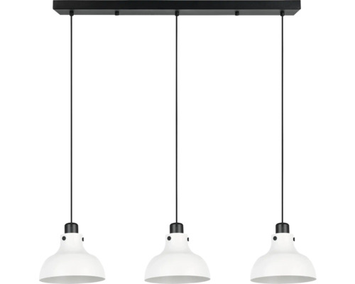 Hanglamp met drie lampenkapjes