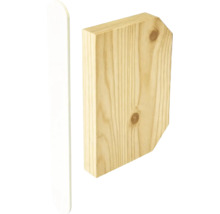 Houten paal en houten heksteun