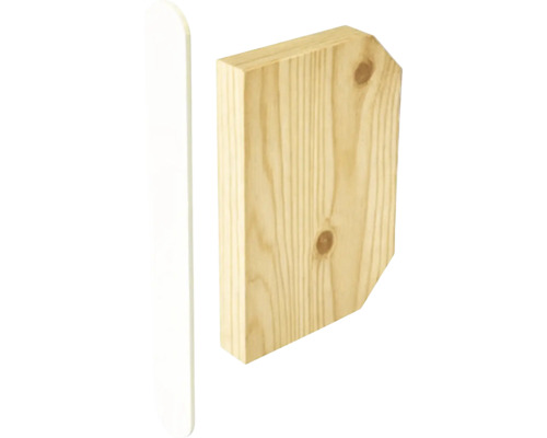 Houten paal en houten heksteun