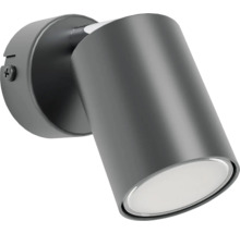 Grijze wandlamp met ledtechnologie