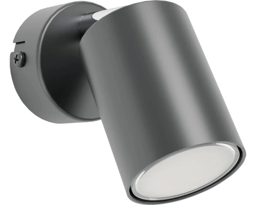 Grijze wandlamp met ledtechnologie