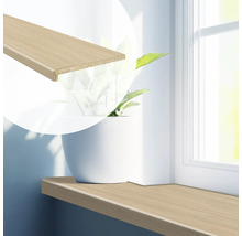 Houten vensterbank met afgeronde rand