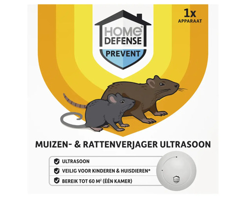 Muis en rattenverjager ultrasoon voor binnengebruik