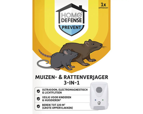 Home Defense muizen- en rattenverjager, 1 stuk
