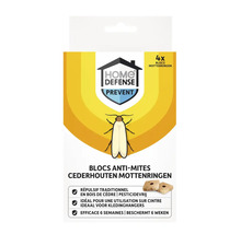 Home Defense Cederhouten mottenringen, verpakking van vier stuks