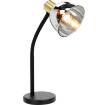 Tafellamp met kap, flexibele arm en ronde voet