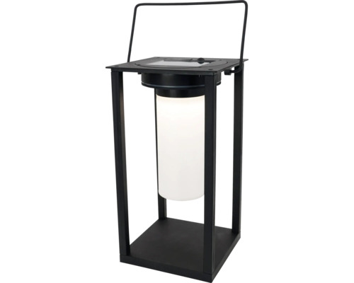 EGLO Solar LED tafellamp Usigni zwart Lantaarn met zonnepaneel en draagbeugel