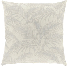 Vierkant sierkussen met palmbladerenmotief.