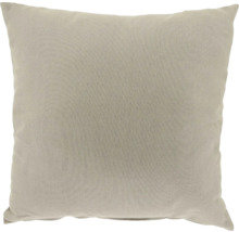 Vierkant sierkussen van textiel in beige.