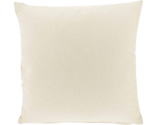 Unique Living Kussen Otis wit 45x45 cm Vierkant sierkussen van stof in beige.
