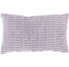 Rechthoekig sierkussen met zachte streepstructuur in lila