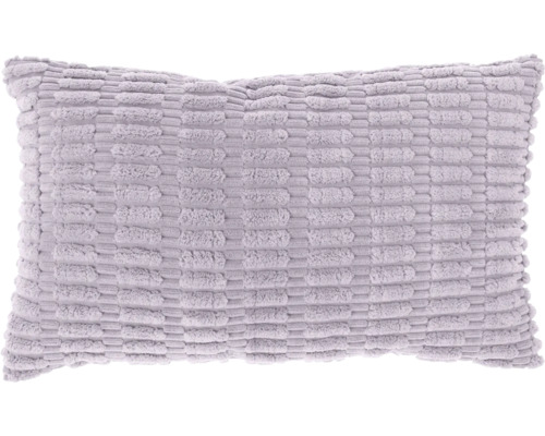 Rechthoekig sierkussen met zachte streepstructuur in lila