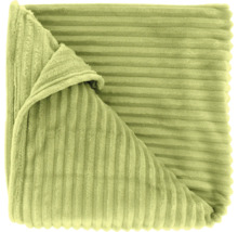 Zachte plaid met ribbelstructuur in corduroy-look, gevouwen.