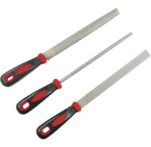 Rasp set met drie verschillende vormen en handgrepen