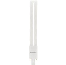 Witte Sylvania compacte fluorescentielamp met tweepinsfitting.