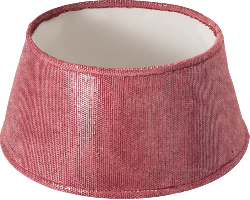 Kerstboombasis afdekking met pailletten, conische vorm, roze
