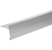 Aluminium L-profiel voor trapneuzen en vloerafwerkingen.