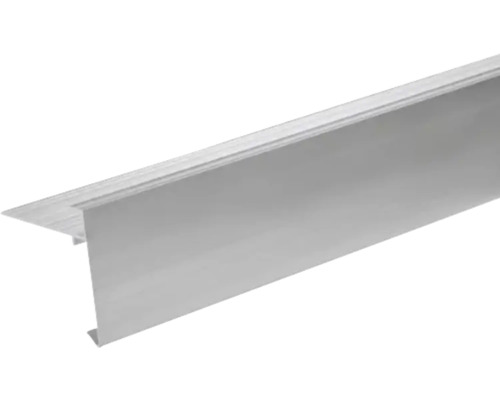 Aluminium L-profiel voor trapneuzen en vloerafwerkingen.