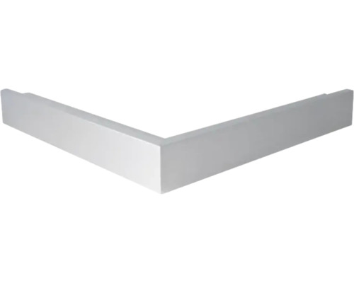 Douchebakschort in L-vorm, wit