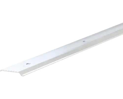 Aluminium trapkantprofiel met voorgeboorde gaten.